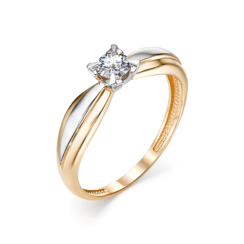 Кольцо из золота с камнем Бриллиант фото, цены