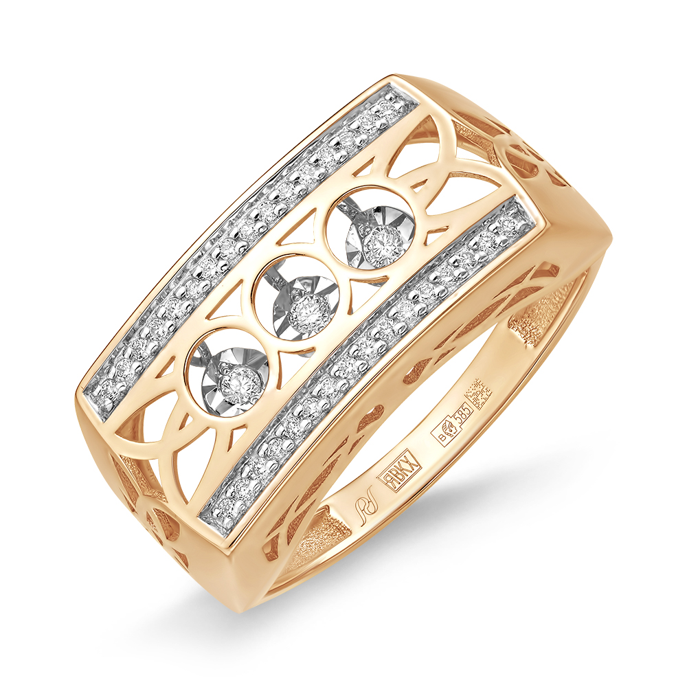 Кольцо из золота с камнем Бриллиант,  фото, цены