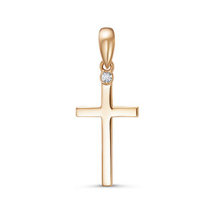 Подвеска из золота с камнем Фианит фото, цены