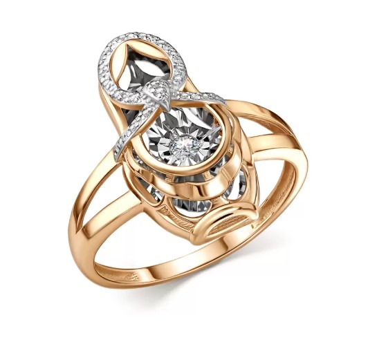 Кольцо из золота с камнем Бриллиант,  фото, цены