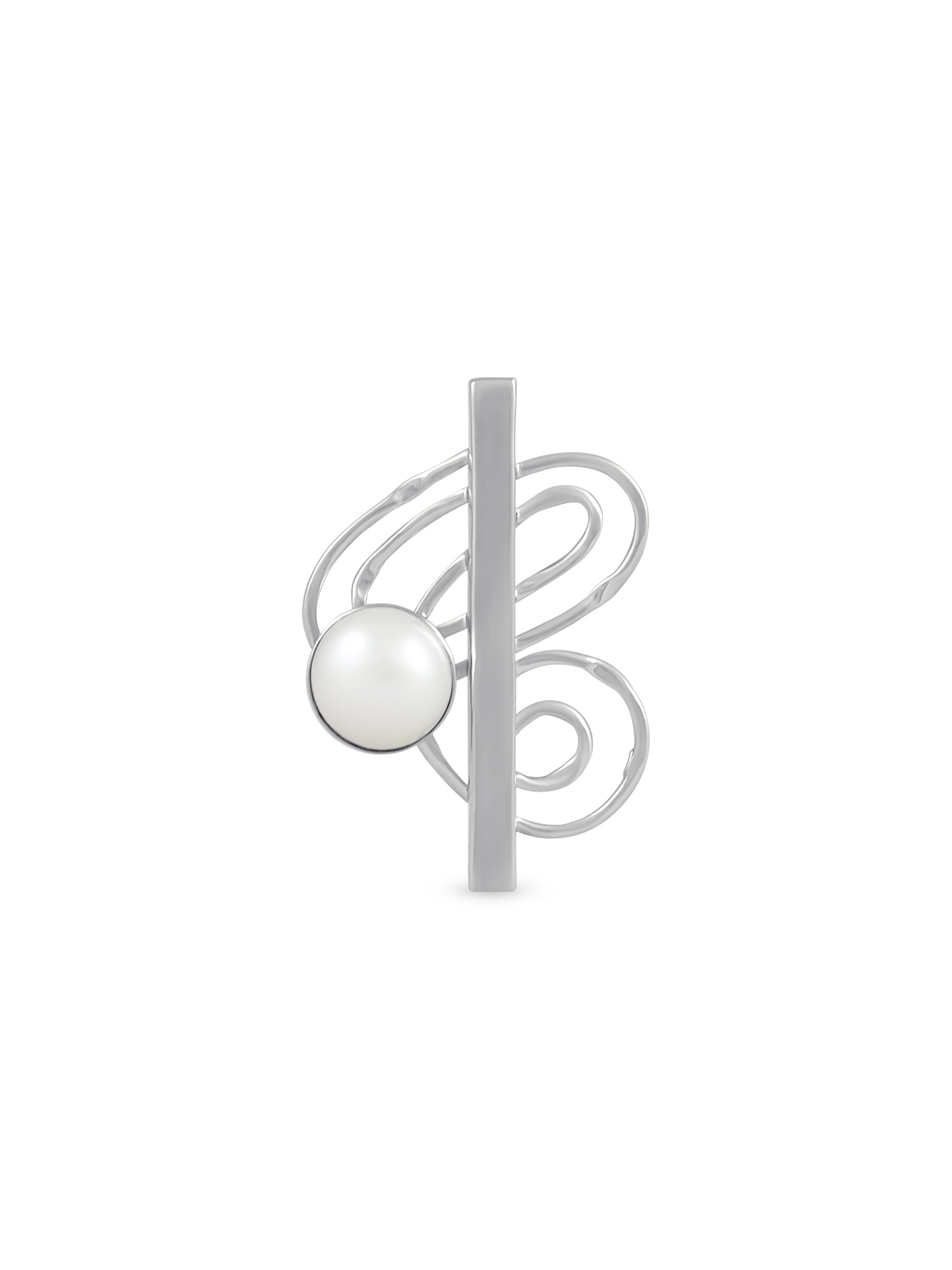 Подвеска из серебра с камнем Жемчуг фото, цены