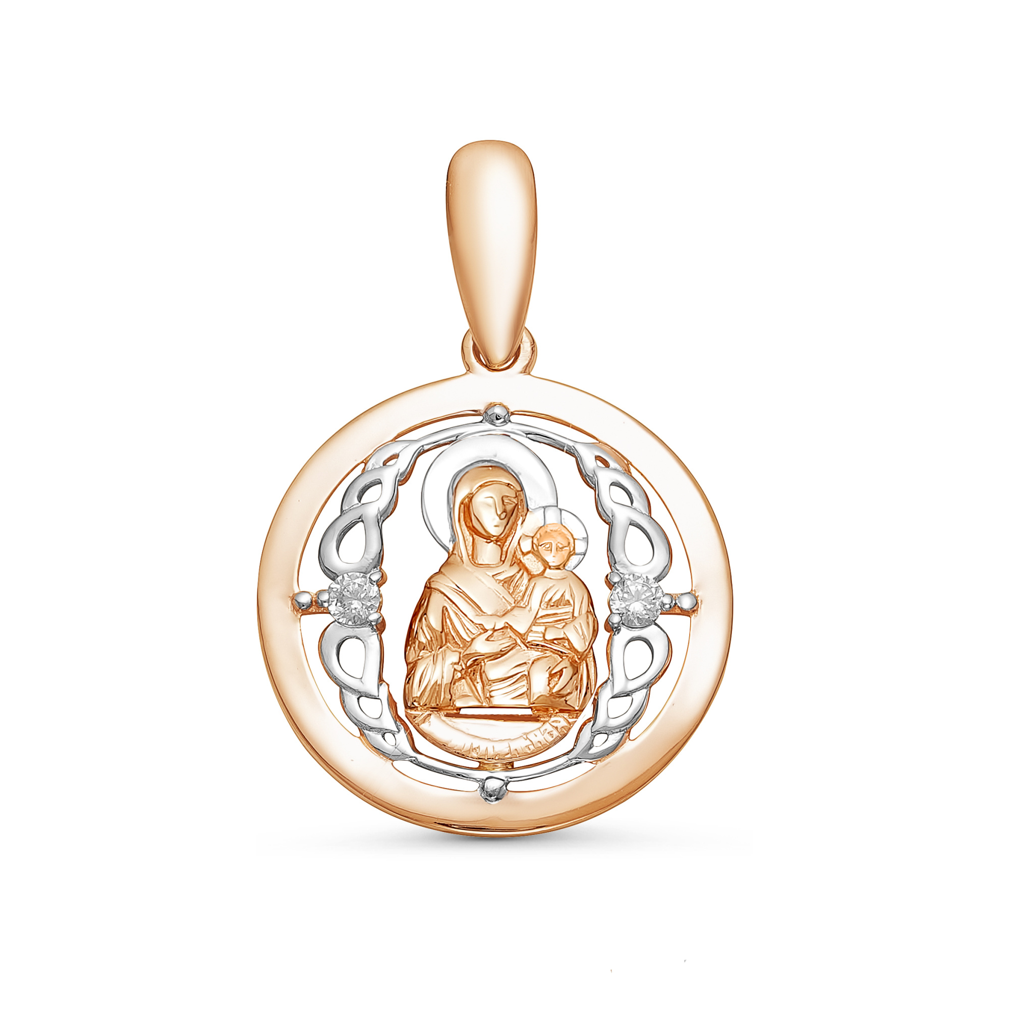 Икона из золота с камнем Фианит фото, цены