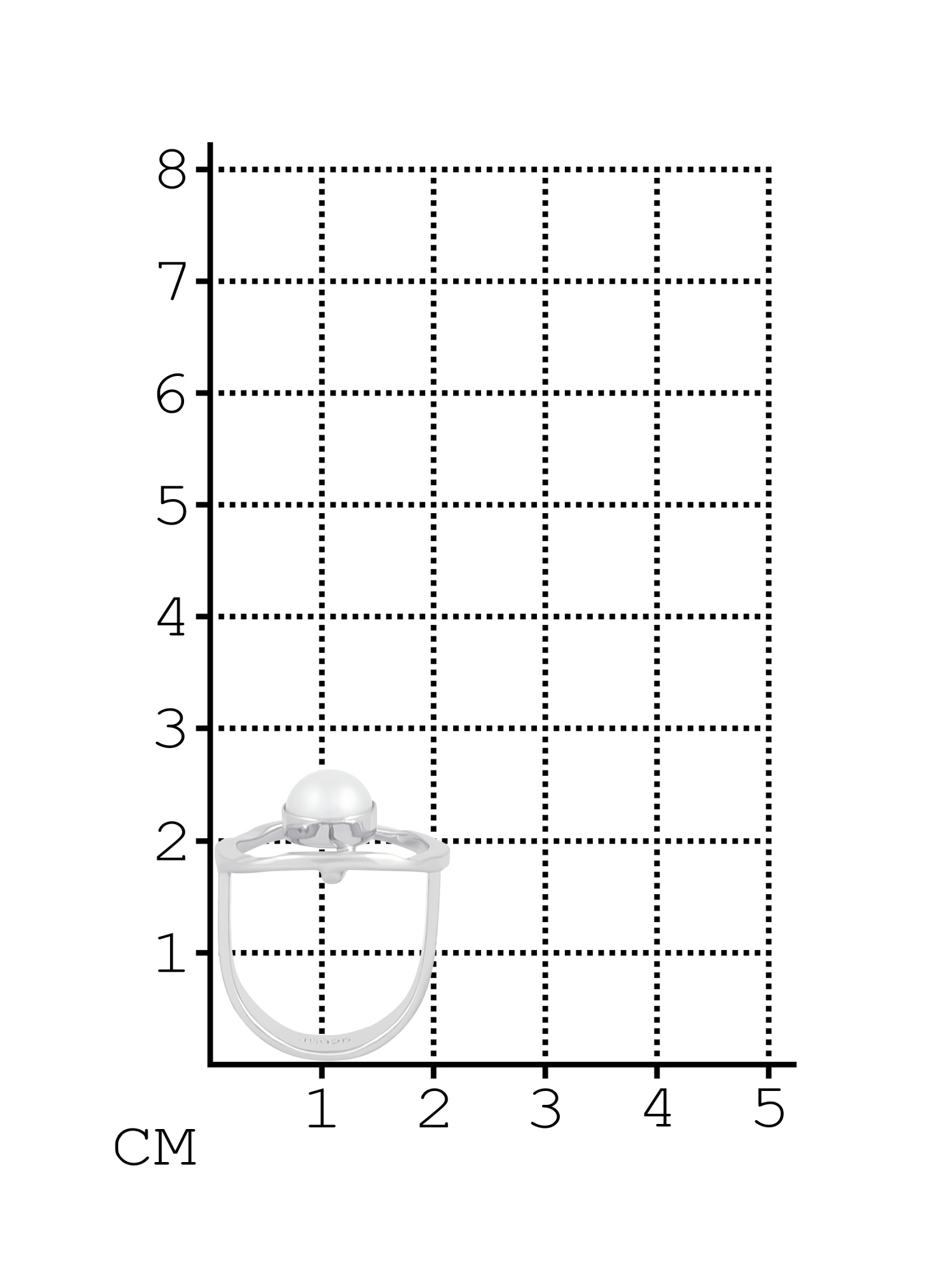 Кольцо из серебра с камнем Жемчуг фото, цены