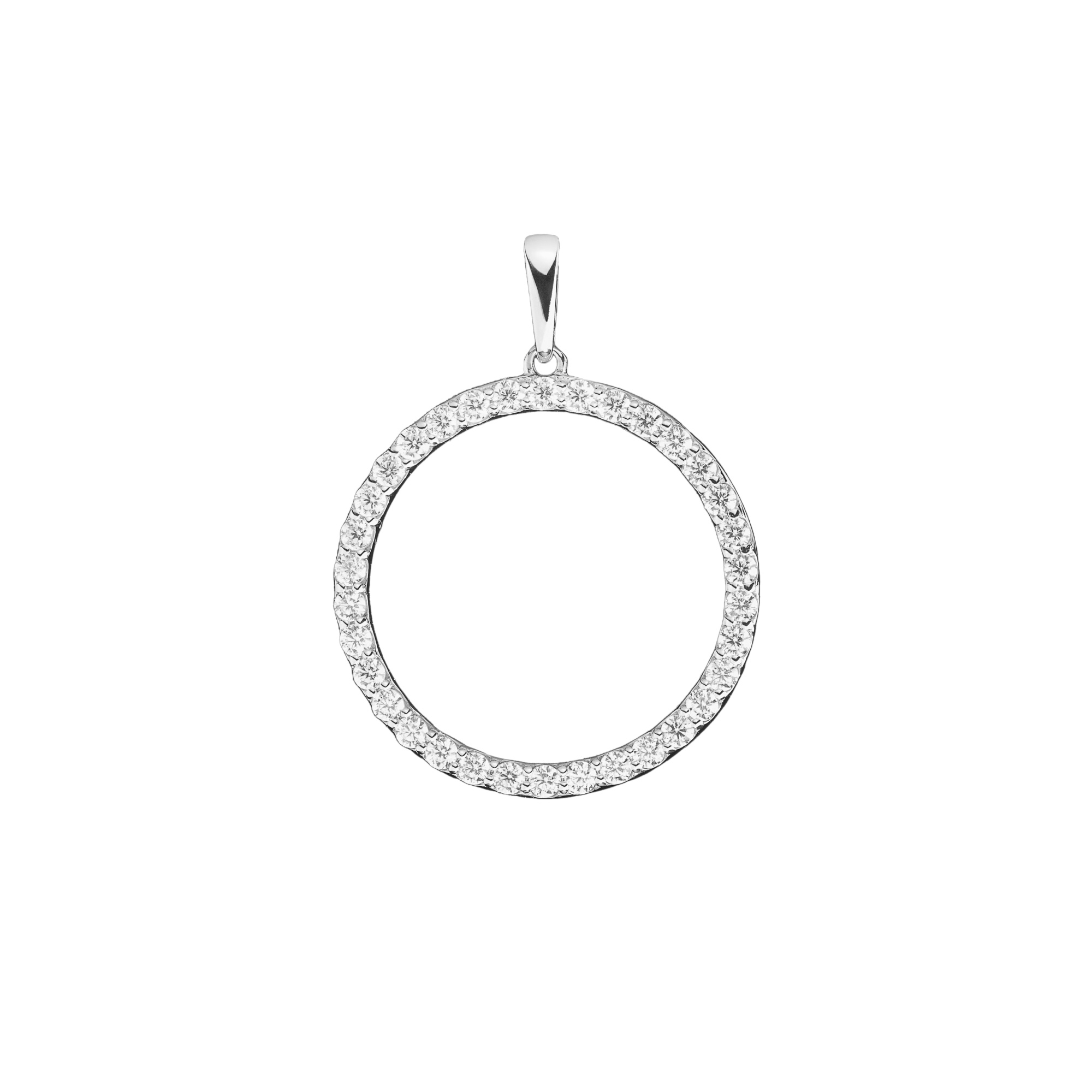 Подвеска из серебра с камнем Фианит фото, цены