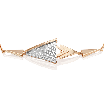 Браслет из золота с камнем Фианит фото, цены