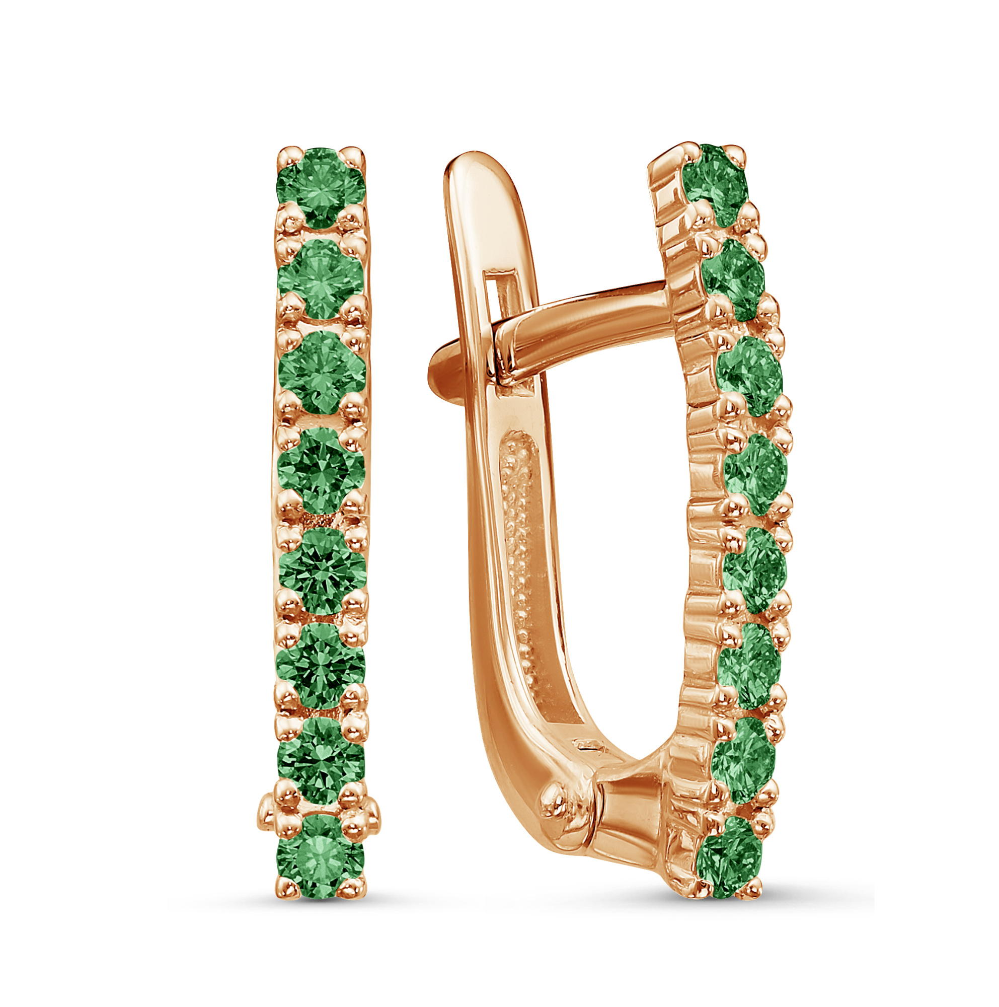 Серьги из золота с камнем Бриллиант фото, цены