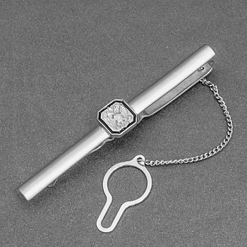 Зажим из серебра с камнем вставками эмали фото, цены