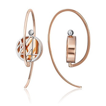 Серьги из золота без вставок