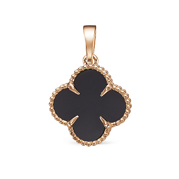 Подвеска из золота с камнем Оникс фото, цены