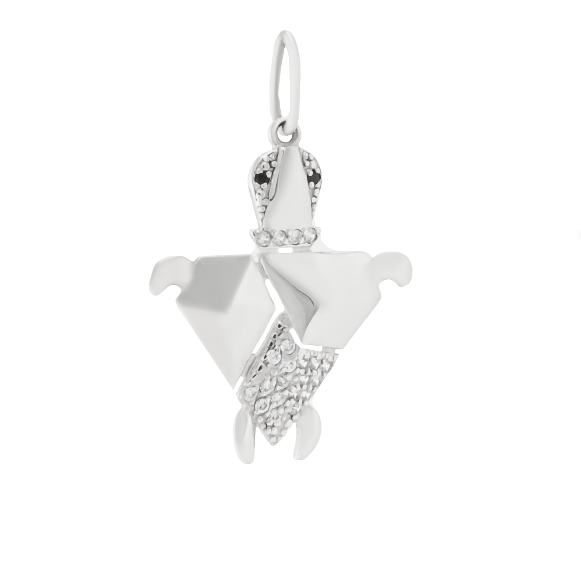 Подвеска из серебра с камнем Фианит фото, цены