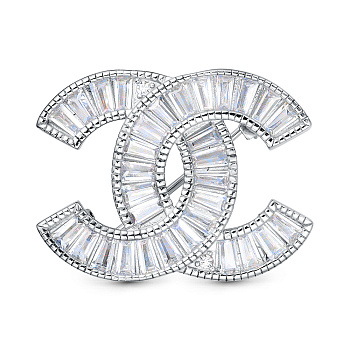 Брошь из серебра с камнем Циркон фото, цены